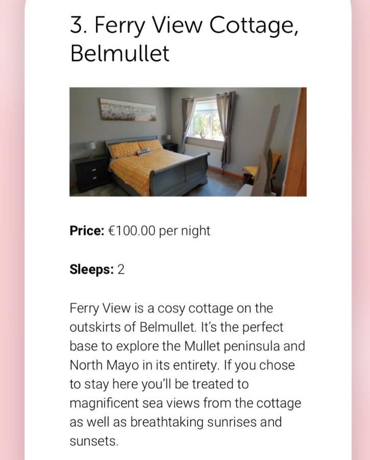 Ferry View Cottage Belmullet ภายนอก รูปภาพ